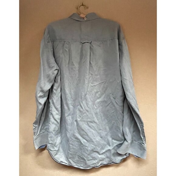 Tommy Bahama Jeans Men's Large Island Crafted Long Sleeve Button Camp Shirt Gray - Picture 2 of 8